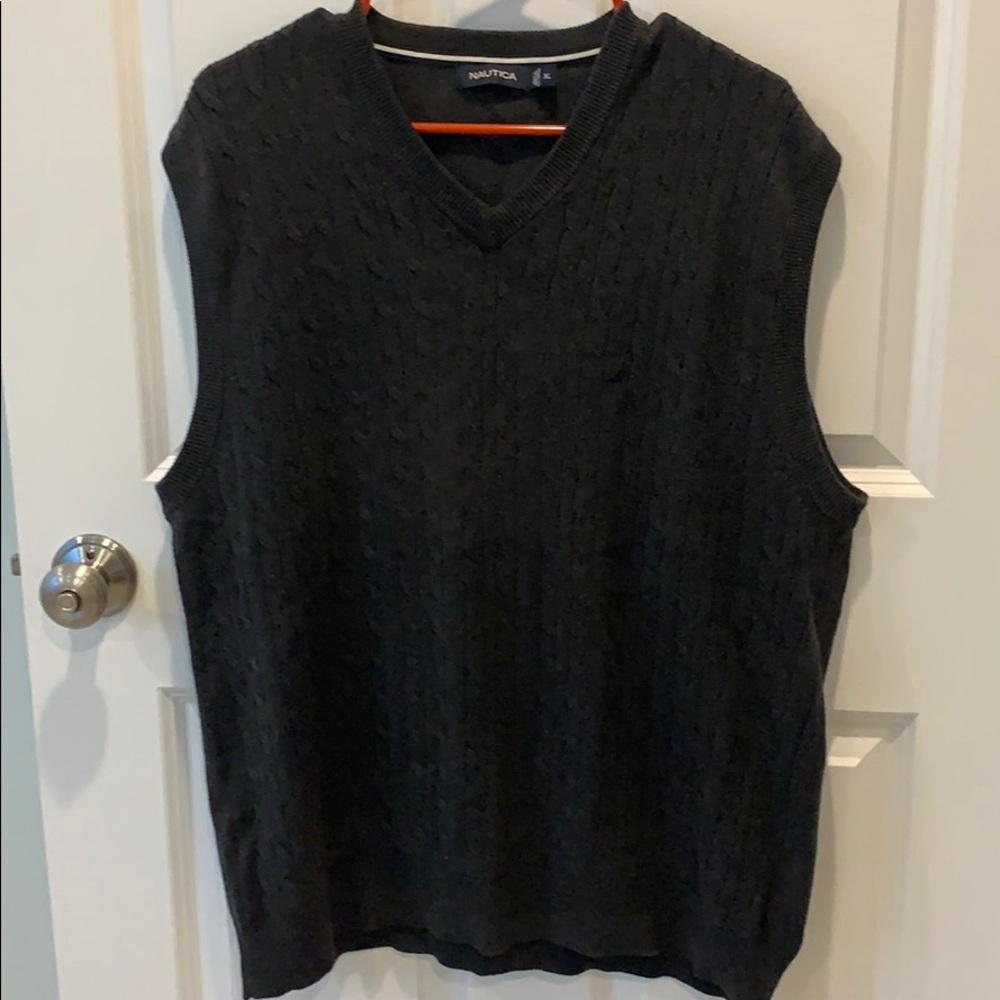 Dark Brown Nautica Sweater Vest